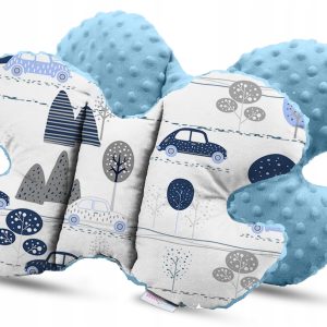 Poduszka motylek do wózka podróżna antywstrząsowa minky Babymam