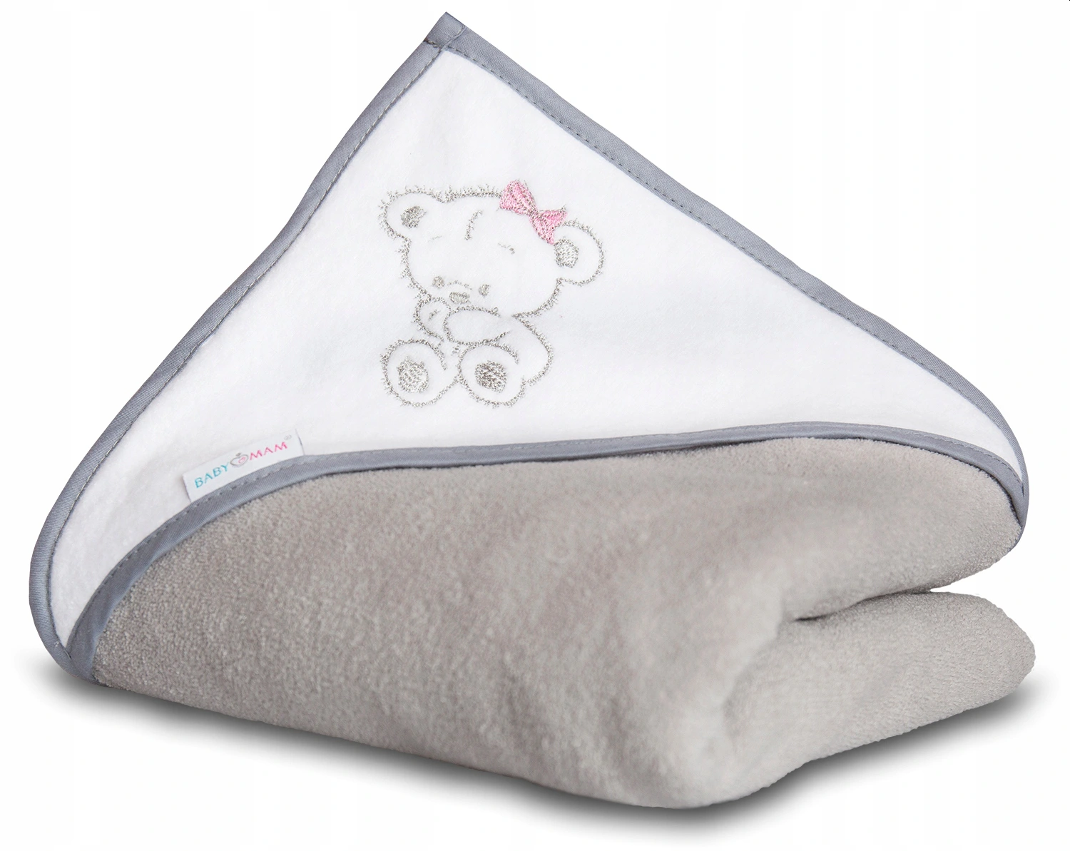 Babymam okrycie kąpielowe ręcznik 100x100 bawełna