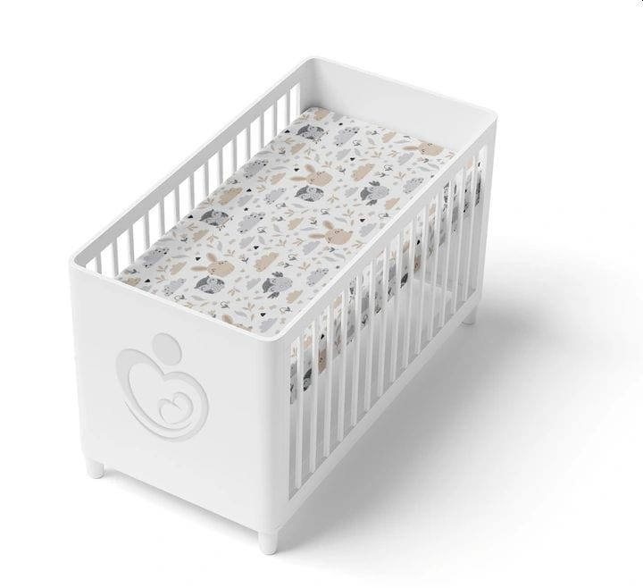 Prześcieradło 120x60 do łóżeczka bawełna materiałowe Babymam - obrazek 2