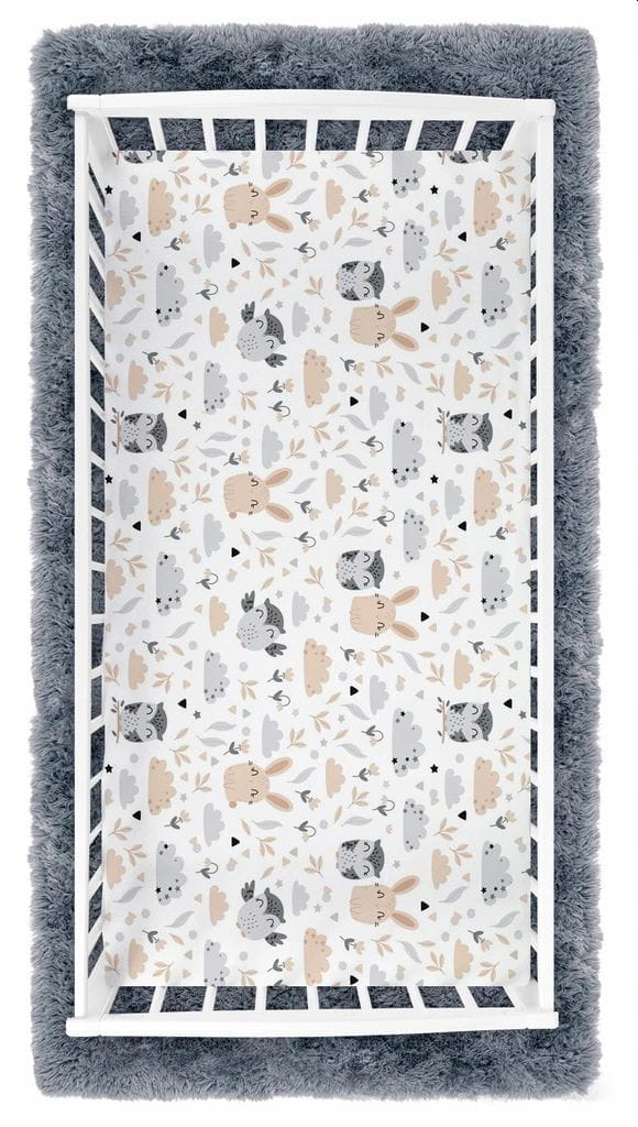 Prześcieradło 120x60 do łóżeczka bawełna materiałowe Babymam - obrazek 3