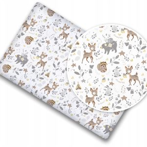 Prześcieradło materiałowe do kołyski 90x40 cm z gumką Babymam