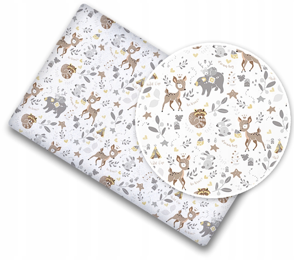 Prześcieradło materiałowe do kołyski 90x40 cm z gumką Babymam