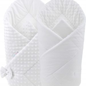 Babymam rożek becik niemowlęcy otulacz minky 80x80