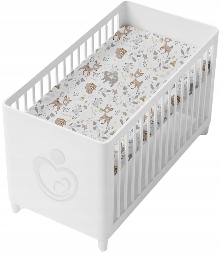Prześcieradło 120x60 do łóżeczka bawełna materiałowe Babymam - obrazek 4