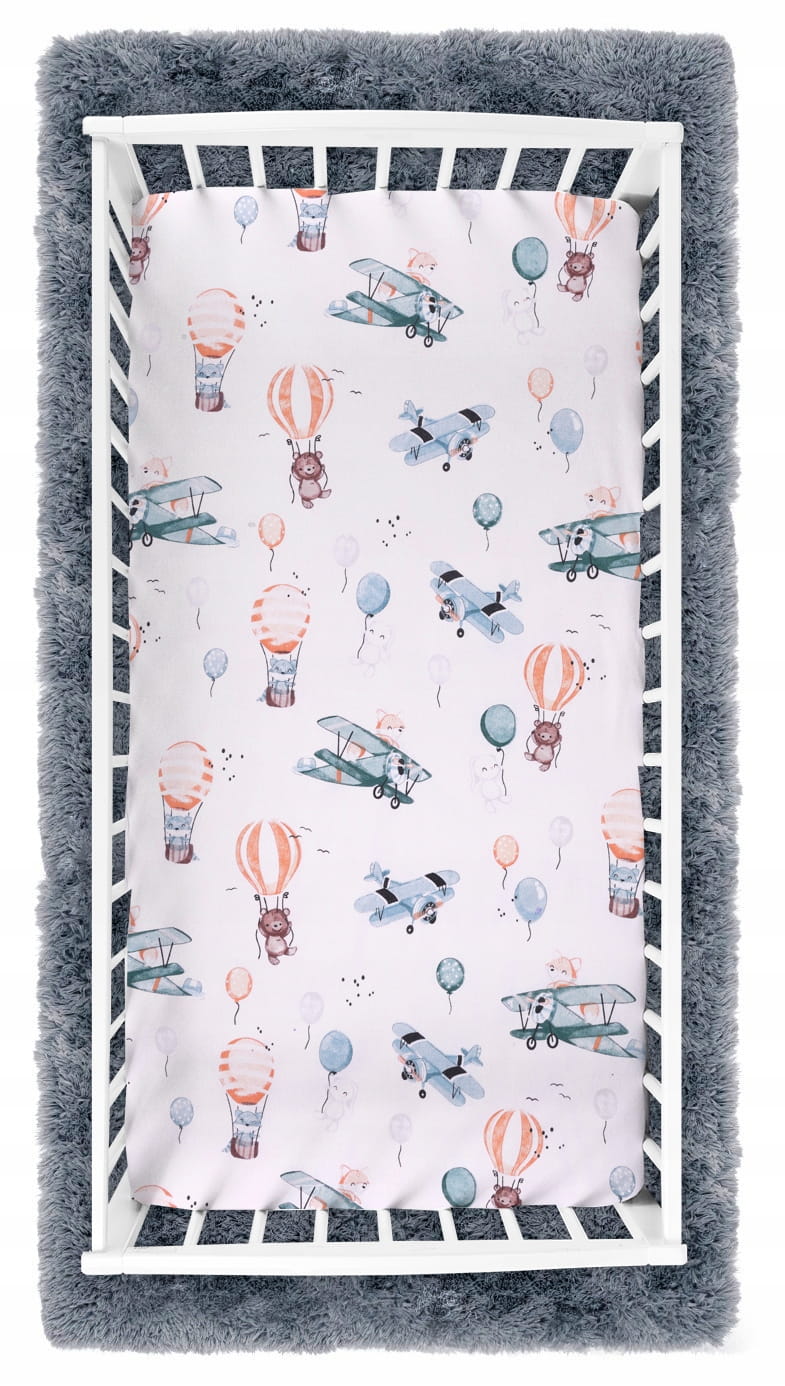 Prześcieradło 120x60 do łóżeczka bawełna materiałowe Babymam - obrazek 3