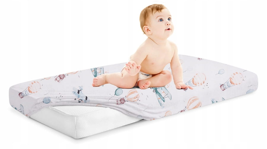 Prześcieradło 120x60 do łóżeczka bawełna materiałowe Babymam - obrazek 4