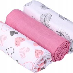 Pieluchy muślinowe pieluszki premium zestaw 3szt 60x75cm Babymam
