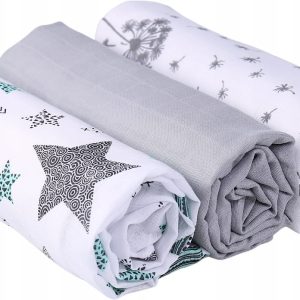 Pieluchy muślinowe pieluszki premium zestaw 3szt 60x75cm Babymam