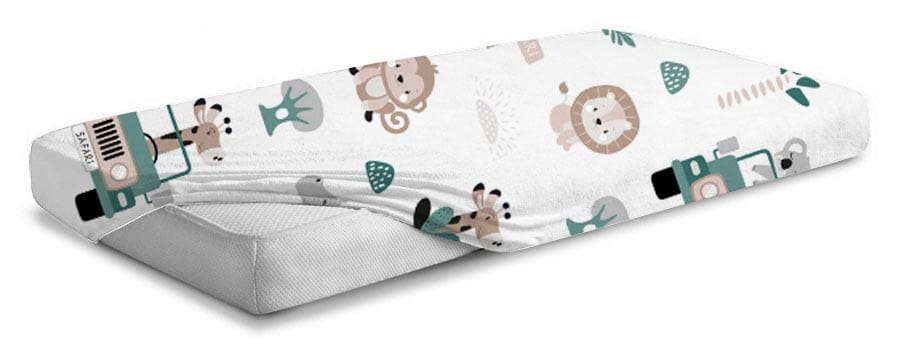 Prześcieradło 120x60 do łóżeczka bawełna materiałowe Babymam - obrazek 2