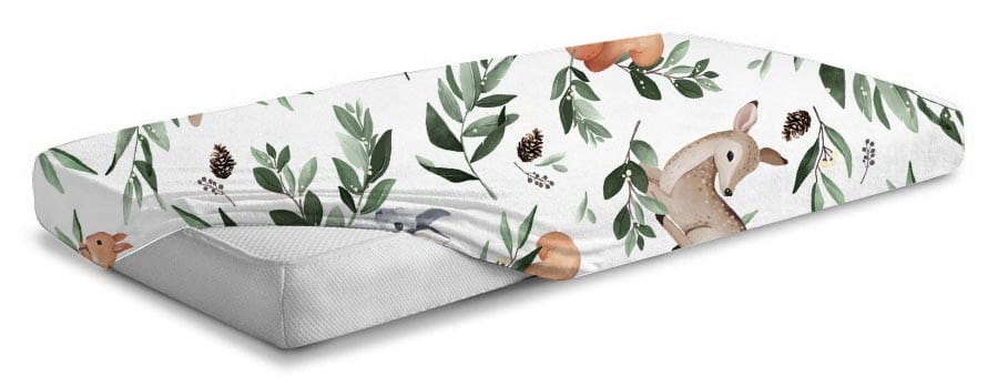 Prześcieradło 120x60 do łóżeczka bawełna materiałowe Babymam - obrazek 2