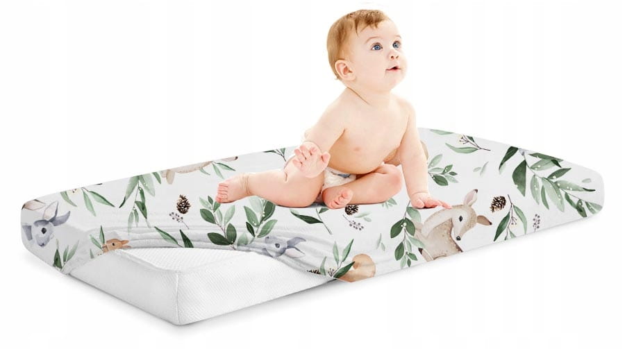Prześcieradło 120x60 do łóżeczka bawełna materiałowe Babymam - obrazek 4