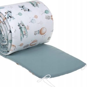 Babymam dwustronny ochraniacz 180x30 do łóżeczka