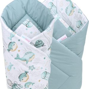 Babymam becik rożek niemowlęcy bawełna dwustronny