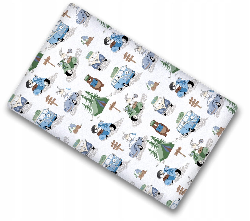 Prześcieradło 120x60 do łóżeczka bawełna materiałowe Babymam - obrazek 2