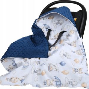 Babymam kocyk minky do fotelika nosidełka ciepły