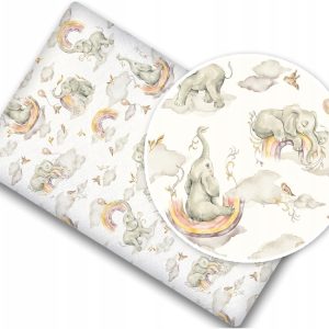 Prześcieradło materiałowe do kołyski 90x40 cm z gumką Babymam