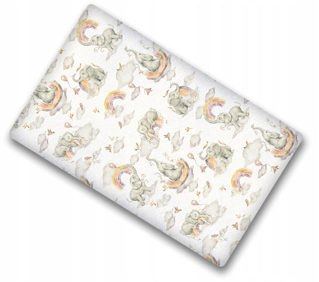 Prześcieradło materiałowe do kołyski 90x40 cm z gumką Babymam - obrazek 2