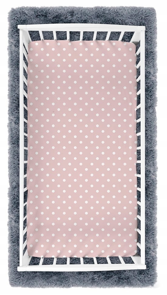 Prześcieradło materiałowe do kołyski 90x40 cm z gumką Babymam - obrazek 4
