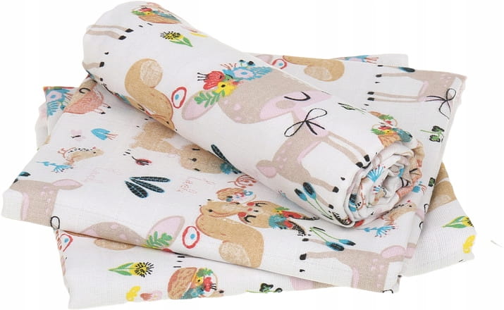 Babymam pieluchy pieluszki muślinowe premium 3 szt. - obrazek 4