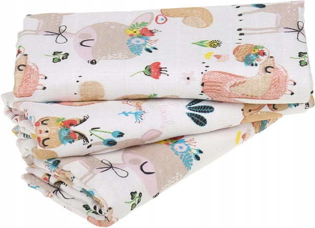 Babymam pieluchy pieluszki muślinowe premium 3 szt. - obrazek 7