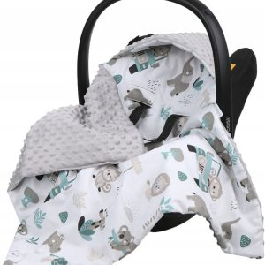 Babymam kocyk minky do fotelika nosidełka ciepły