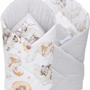 Babymam becik rożek niemowlęcy bawełna dwustronny