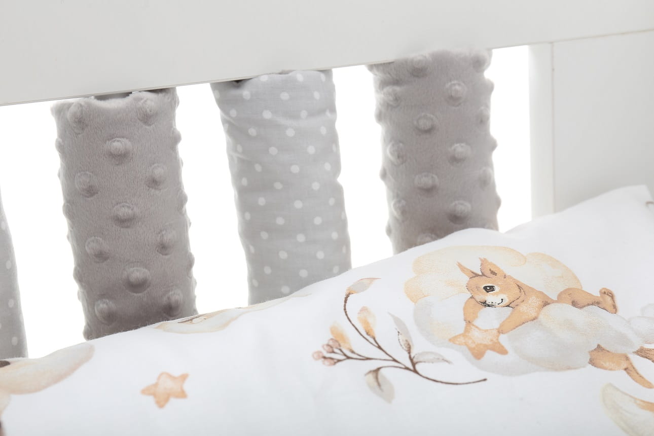 Babymam ochraniacz modułowy do łóżeczka minky 20el - obrazek 10