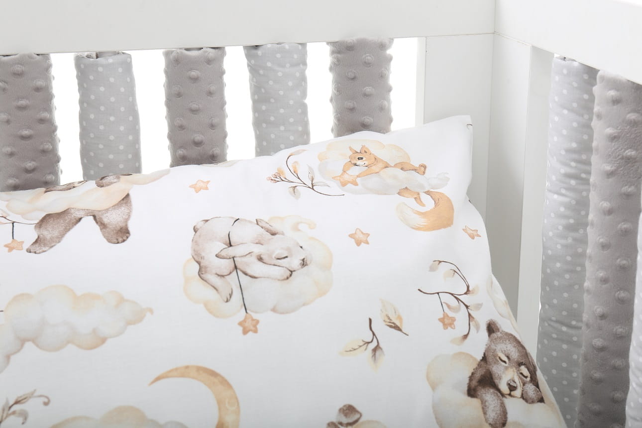 Babymam ochraniacz modułowy do łóżeczka minky 20el - obrazek 11