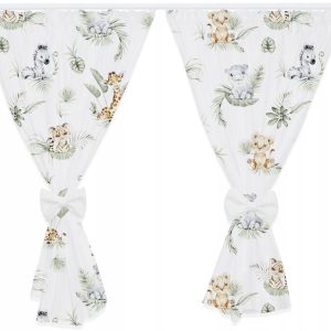 Zasłony zasłonki ozdobne+kokarda 155cm 2sz Babymam