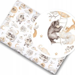 Prześcieradło bawełna materiałowe 160x80 Babymam