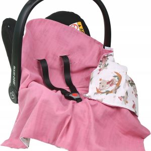 Babymam muślinowy otulacz kocyk nosidełka fotelika