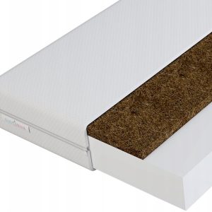 Materac do kołyski pianka kokos 90x40 Babymam