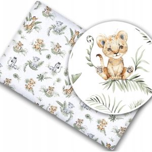 Prześcieradło materiałowe do kołyski 90x40 cm z gumką Babymam