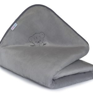 Babymam kocyk pluszowy haftowany 75x100 premium