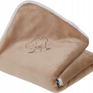Babymam kocyk pluszowy haftowany 75x100 premium
