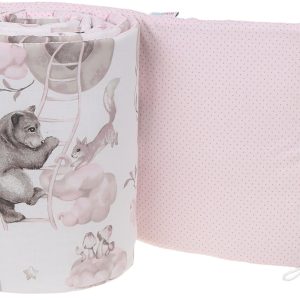 Babymam dwustronny ochraniacz 180x30 do łóżeczka premium