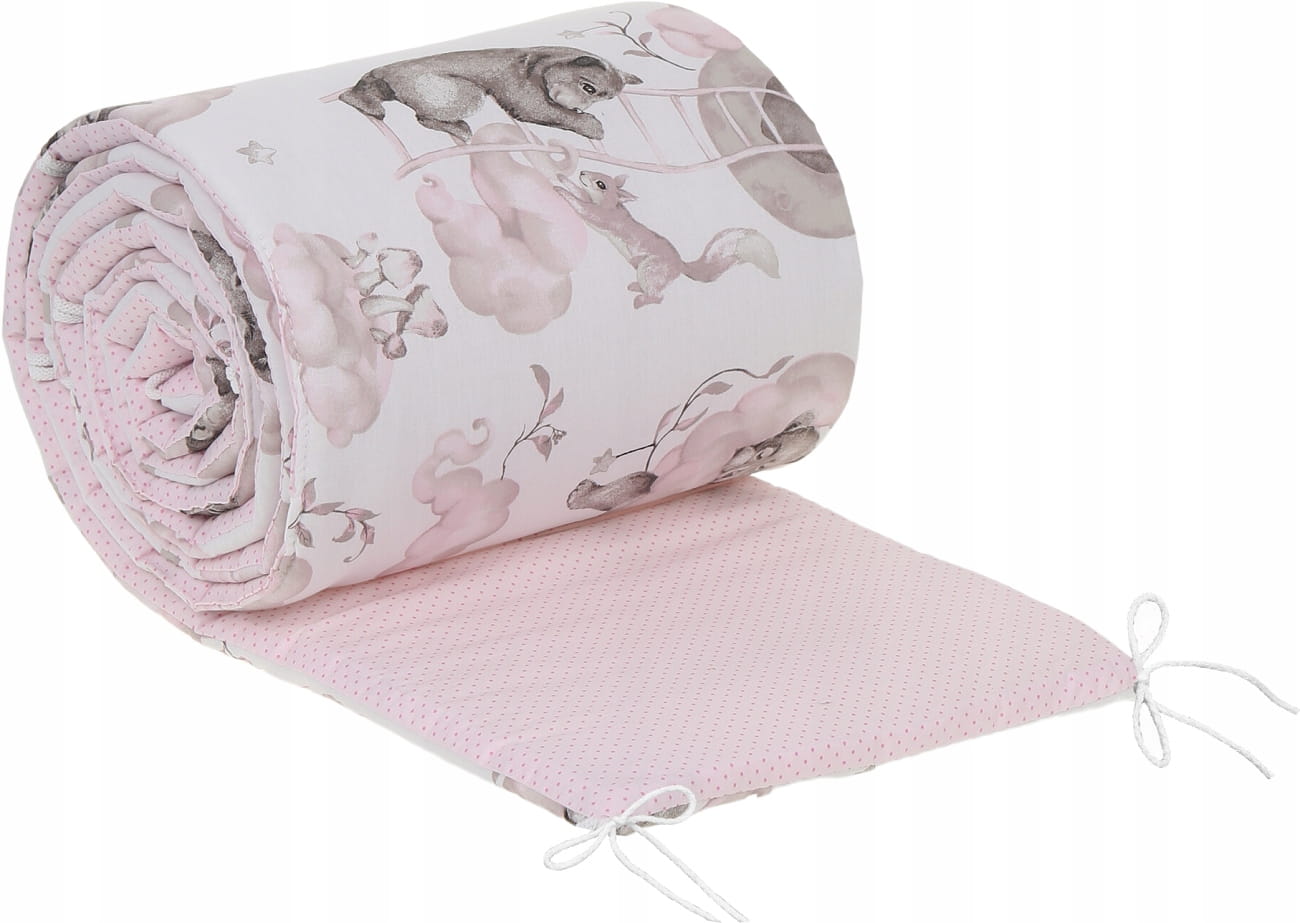 Babymam dwustronny ochraniacz 180x30 do łóżeczka premium - obrazek 4