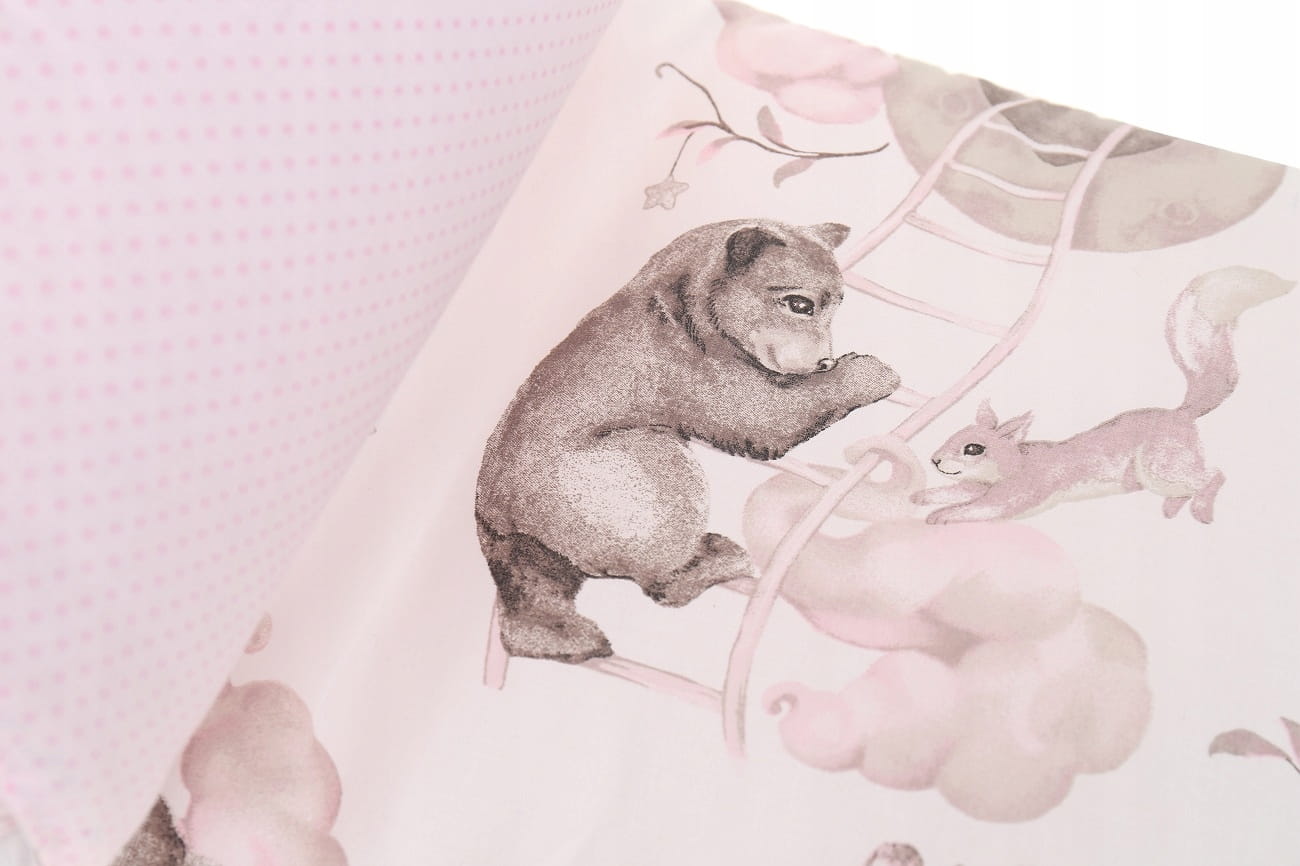 Babymam dwustronny ochraniacz 180x30 do łóżeczka premium - obrazek 6