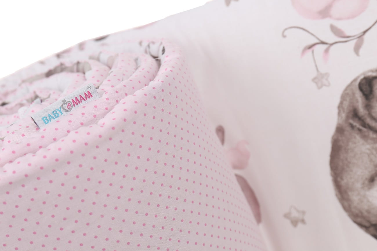 Babymam dwustronny ochraniacz 180x30 do łóżeczka premium - obrazek 8