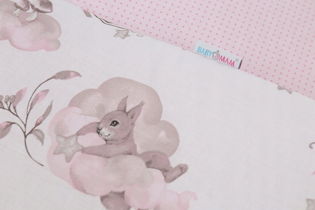 Babymam dwustronny ochraniacz 180x30 do łóżeczka premium - obrazek 9