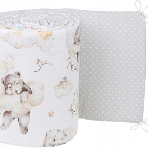 Babymam dwustronny ochraniacz 180x30 do łóżeczka
