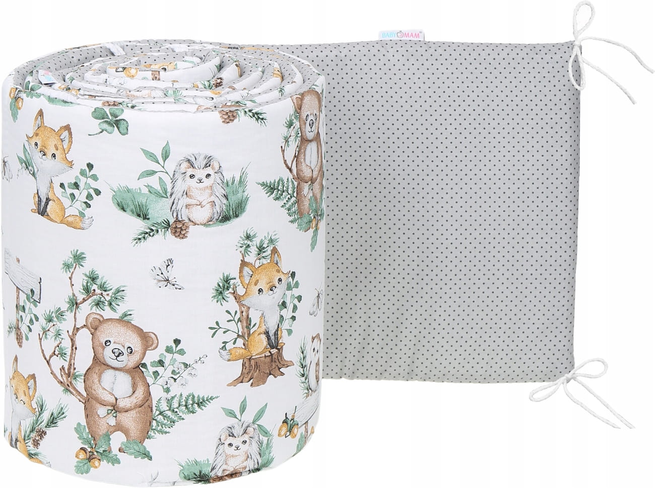 Babymam dwustronny ochraniacz 180x30 do łóżeczka