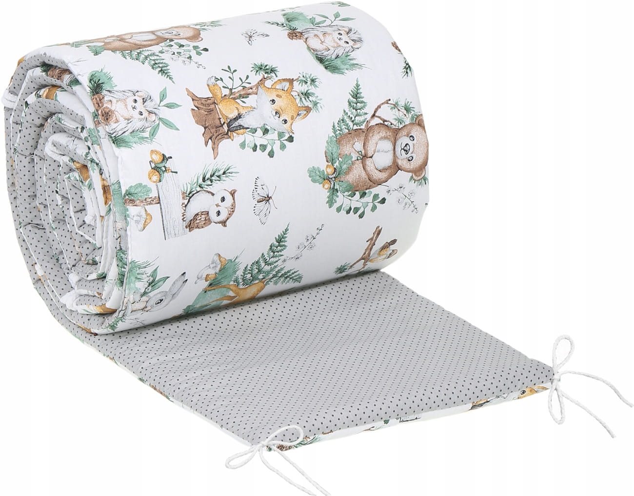 Babymam dwustronny ochraniacz 180x30 do łóżeczka - obrazek 4