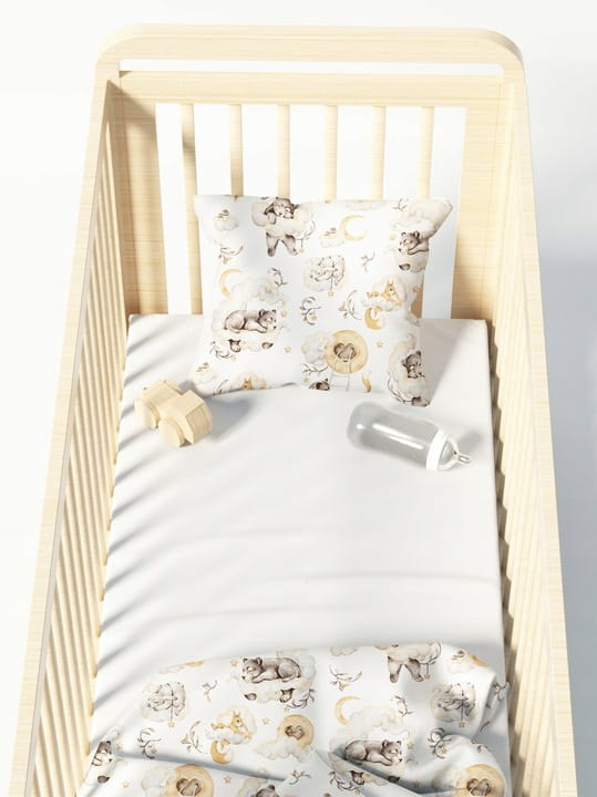Babymam przerścieradło z gumką 160x80 Jersey do łóżeczka - obrazek 3