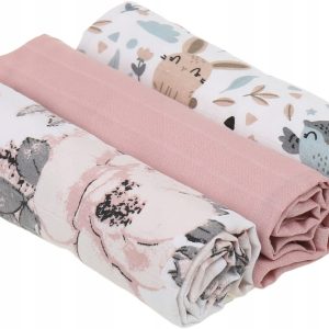 Pieluchy muślinowe pieluszki premium zestaw 3szt 60x75cm Babymam