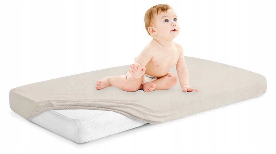 Prześcieradło materiałowe do kołyski 90x40 cm z gumką Babymam - obrazek 4