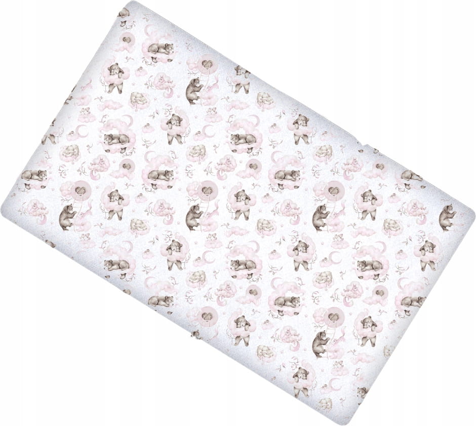 Prześcieradło materiałowe do kołyski 90x40 cm z gumką Babymam - obrazek 3