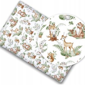Prześcieradło materiałowe do kołyski 90x40 cm z gumką Babymam