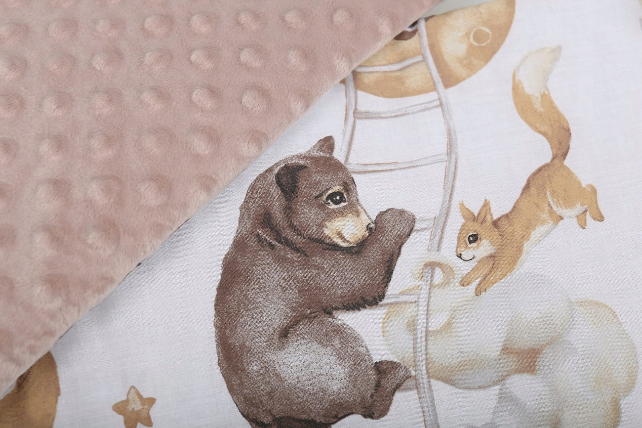 Ochraniacz do łóżeczka minky 120x60 na szczebelki 180x30cm Babymam - obrazek 2