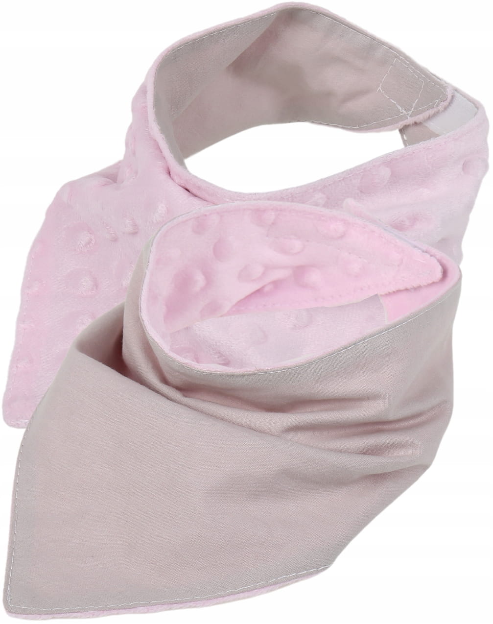 Babymam miękki śliniak apaszka minky na rzepy 2w1